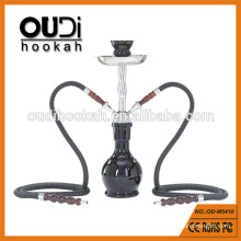 La fábrica puede desconfiar el diseño moderno dos manguera shisha portable de la cachimba